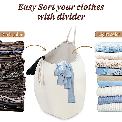 87L Washable Laundry Bag with Handles