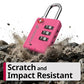 TSA Approved Pink Locks for Luggage. Cute Locker Suitcase Lock with Open Alert Indicator (2 Count)