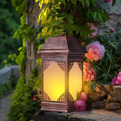 15.5" Solar Lanterns Outdoor Waterproof