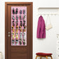 24 Pockets Large Clear Over the Door Shoe Organizer