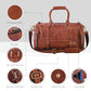 Vintage Genuine Leather Duffle Bag for Men
