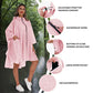 Rain Poncho for Adults with Zipper