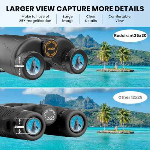 HD Binoculars 25x30 for Adults with Phone Adapter