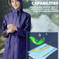 Waterproof Rain Poncho for Women Packable Hooded Raincoat with Pocket