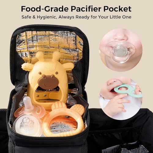 Extra Large Stroller Organizer Max with 2 Insulated Cup Holders
