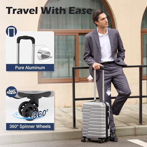 Lightweight Luggage with TSA Lock (3 Count)