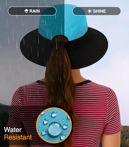 Ponytail Sun Hat for Women with UPF 50+ UV Protection