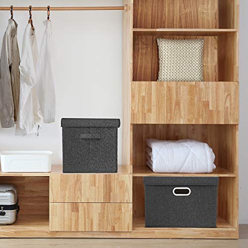 Large Storage Bins with Lids (5 Count)