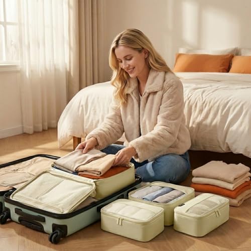 4 Piece Compression Packing Cubes for 3 (4 Count)
