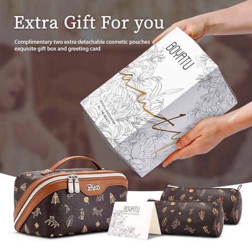 Travel Makeup Bag Cosmetic Bags for Women (3 Count)