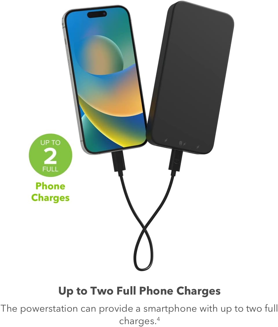 mophie Powerstation 2023 with PD Power Bank - 10,000 mAh Large Internal Battery, (2) USB-A Port and (1) 20W USB-C PD Fast Charging Input/Output Port, Travel-Friendly - Roamly