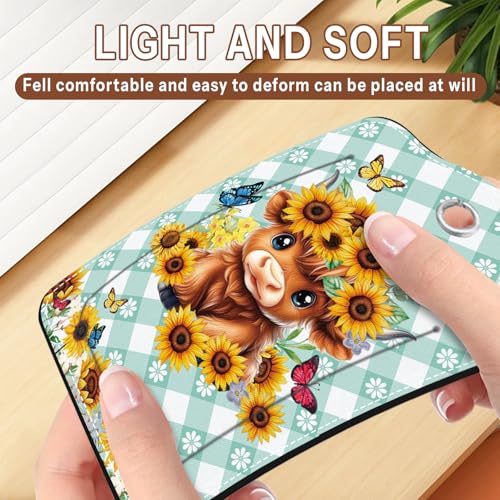 2 Pcs Highland Cow Luggage Tags for Suitcase (2 Count)
