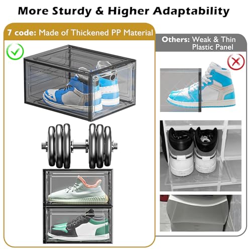 Large Thick Clear Shoe Organizer (9 Count)