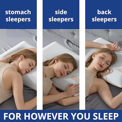 Cooling Memory Foam Pillow for Neck Pain Relief (70.4 Ounce)
