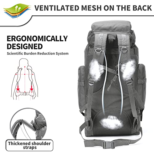 70L Camping Hiking Military Tactical Backpack Outdoor Water
