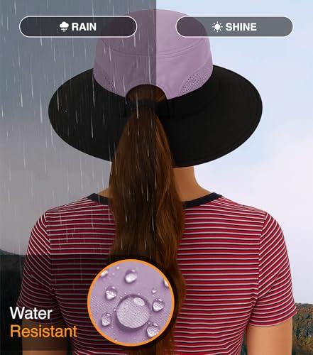 Ponytail Sun Hat for Women with UPF 50+ UV Protection
