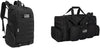 K-Cliffs Tactical Range Duffel Heavy Duty Travel Bag Quality Sport Gear Gym Tote Molle Lockable With US Patch (Combo)