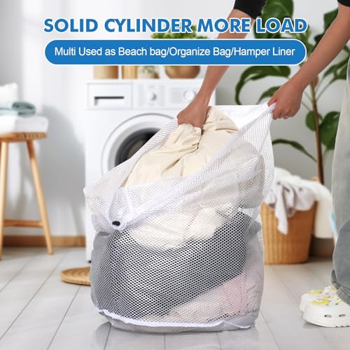 3 Pack XXL Mesh Laundry Bags for Delicates (3 Count)