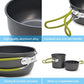 Camping Cookware Stove Set with 1.2L