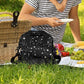 Star Black Fashion Insulated Lunch Bag with Shoulder Strap (color-177)