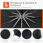 Inverted Umbrella Large Windproof Umbrellas for Rain Sun Travel Umbrella Compact with Reflective Stripe (2 Count)