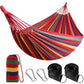Cotton Camping Hammock Portable with Tree Straps Holds 660lbs