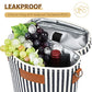 2 Bottle Insulated Wine Tote Carrier Bag