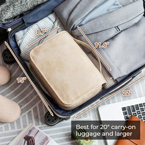 Hanging Travel Toiletry Bag for Women Vegan Leather