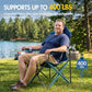 High Back Folding Camping Chair Oversized and Fully Padded