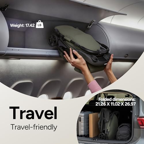 Lithe V2 Lightweight Travel Stroller Snack Tray Included