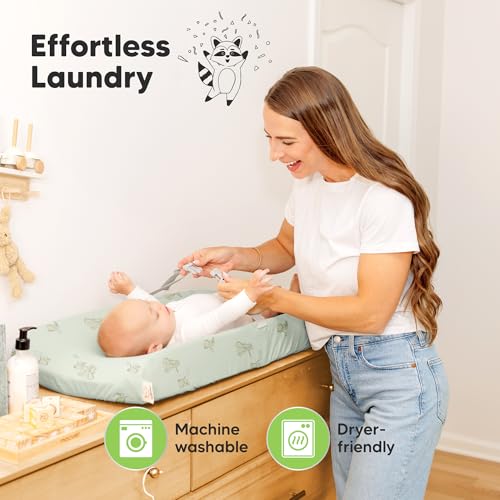 2 Pack Baby Changing Pad Cover for Girl (2 Count)