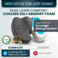 Extra Large Gel & Memory Foam Seat Cushion
