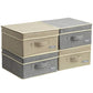 4 Pack Small Fabric Storage Box with Lids (4 Count)
