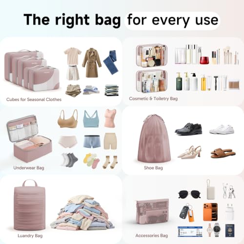 9 Set Packing Cubes for Travel (9 Count)