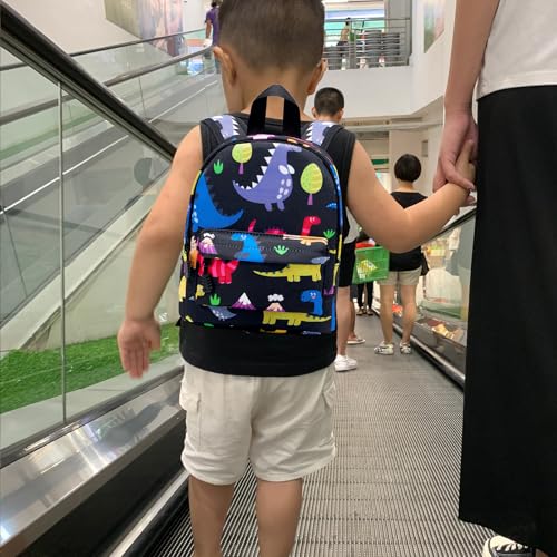 Toddler Leash Baby Dinosaur Backpack Harness with Anti Lost Wrist Link