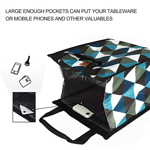 Lunch Bags for Women Insulated Reusable Lunch Tote with Internal Pocket
