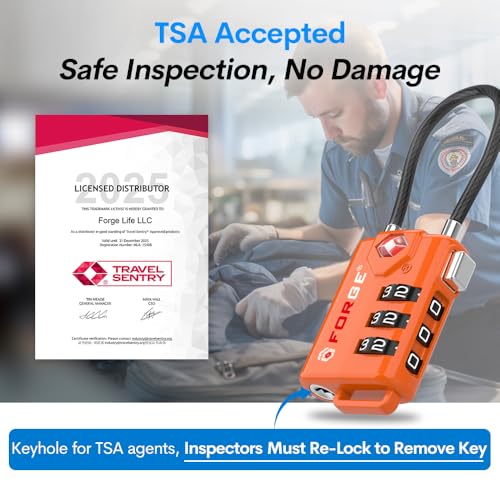 TSA Approved Cable Luggage Locks