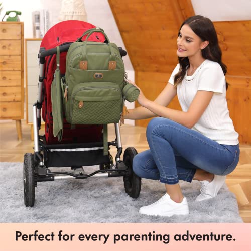 Diaper Bag Backpack with Portable Changing Pad