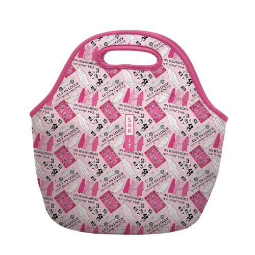 LunchTote Zippered Bag Insulated Neoprene Caddy (She Doesn't Even Ghost Here / Large 4.5 Quart Lunch Tote)