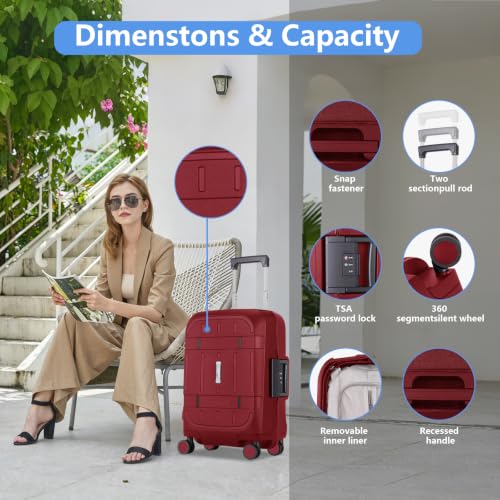 Zipperless Luggage Set 2 Pieces (2 Count)