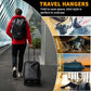 12pcs Black Travel Hangers with 24pcs Clips Foldable for Suitcase (12 Count)