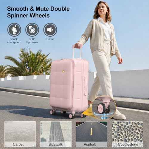 26 Inch Large Expandable Checked Luggage Hard Shell Suitcase