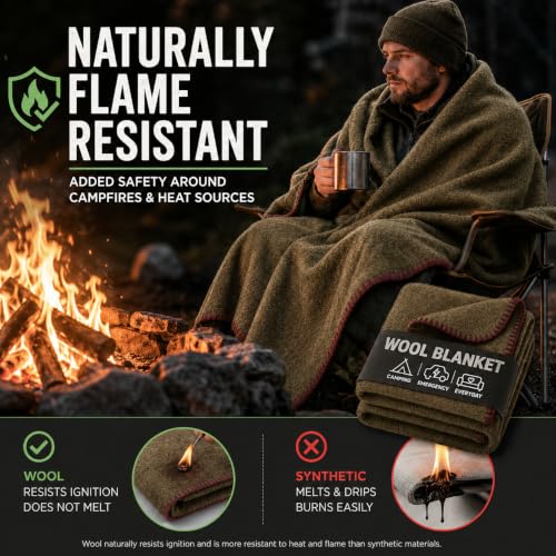 JMR Wool Camping Blanket 10 (10 Count)