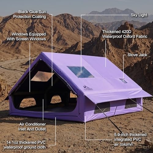 13' x 10' Large Inflatable Tents for Camping 8