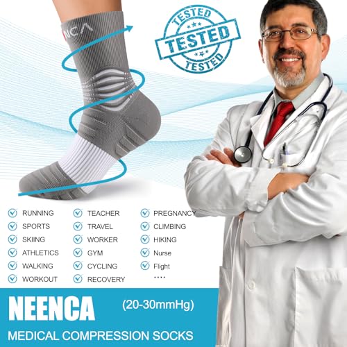 Professional Compression Socks for Women Men Circulation (2 Count)