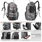 Fishing Tackle Backpack with Rod Holders