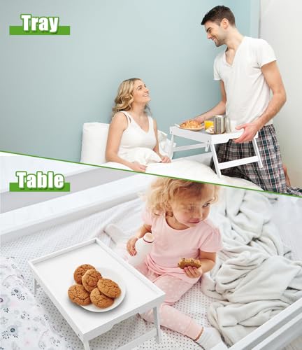 Bamboo Bed Tray Table with Folding Legs