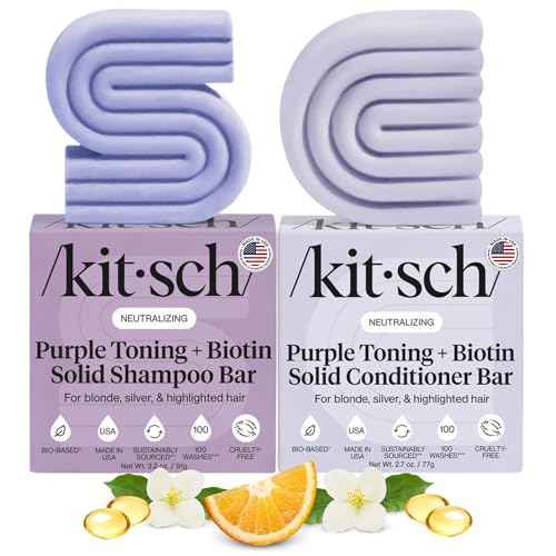 Purple Shampoo & Conditioner Set For Blondes & Color Treated Hair (5.9 Ounce)