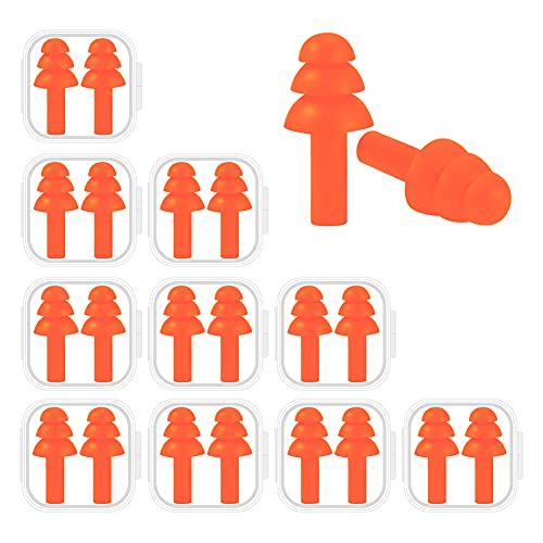 10 Pairs Noise Cancelling Ear Plugs (10 Count)