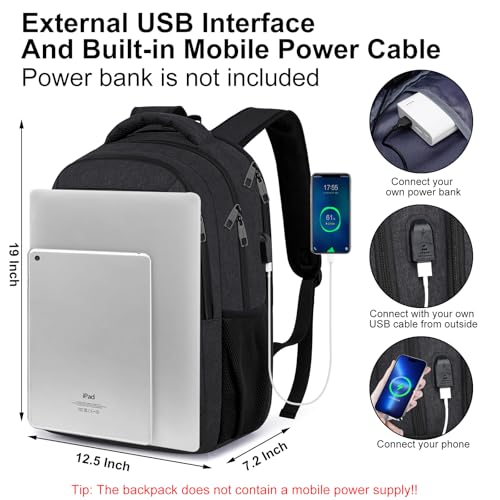 Black Backpack for School